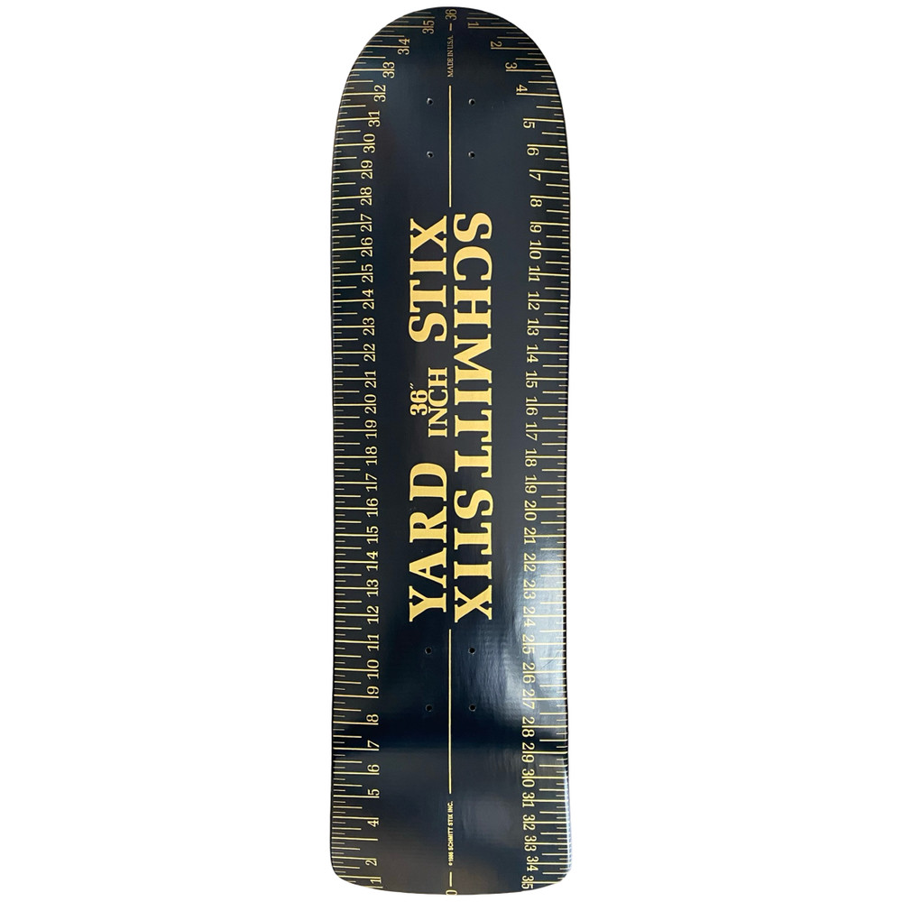 OFFICIAL SCHMITT STIX YARD STICK REISSUE SKATEBOARD DECK GRIPPED SLIGHT WARP