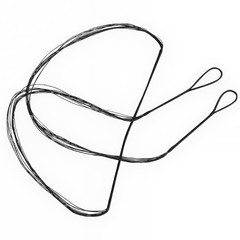 53″ Replacement Archery Bow String for Traditional Bow Longbow Recurve Bow Black