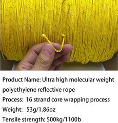 Dyneema Reflective Rope -2Mm 400Kg Fracture Strain – Suitable for Tents, Kite Su