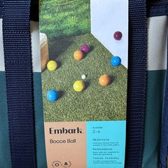 Embark Bocce Resin Ball Set w/Carrying Case Outdoor Games Party Travel NIB