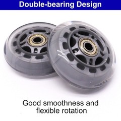 Inline Skate Wheels with Bearings, 3 Inch Roller Blade Wheels 76Mm Outdoor and I