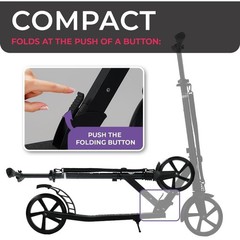 Kick Scooter for Adults & Teens for Youth 12 Years and Up and Men & Women L…