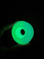 Full🌑Moon 97A Dual Glow Swirl Dual Wield Park Shape Skateboard Wheels Brand New
