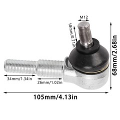 1 Set Durable M18 Tie Rod Ball Joint For Electric ATV UTV PSCD