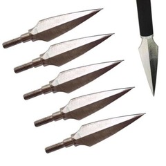 12Pcs Carbon Steel Arrowheads Broadheads 150 Grain Arrow for Archery Hunting