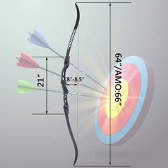 Sinoart 66 Metal Riser Takedown Recurve Bow Adult Archery Competition Athletic