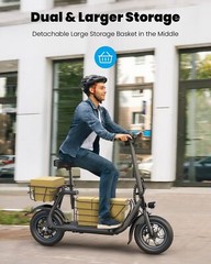 NEW 550W Electric Scooter with Seat for Pet Dog Cat Adult up to 20Miles 18.6MPH