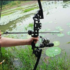 Bowfishing Recurve Bow Kit 40lbs Fishing Reel Archery Straight Bow Arrow Hunting