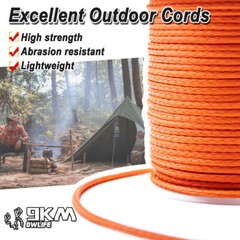 9KM 350lb 1mm Hollow Braided Dyneema Line Strong and Durable Braided UHMWPE Cord