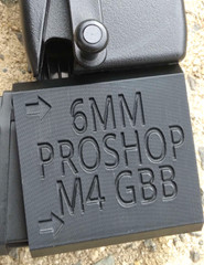 Golden Eagle / 6mmProShop M4 Airsoft GBBR Odin Speedloader Adapter (Black)