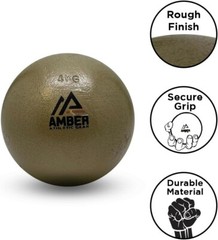 Amber Athletic Gear Cast Iron Shot Put for Track & Field Training,Color May Vary