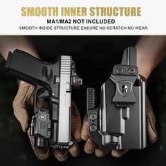 IWB Holster, Fit for Glock 17/19 Gen3-6 & 19X/ 44/45 & G34 Gen4-5 & MOS Versi…