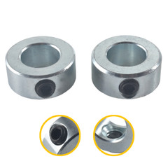 5/8″ Bore Solid Steel Zinc Plated Shaft Collars Set Screw Style (2PCS) NEW