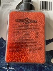 Lot of 5 New SplatRball 20,000 Rounds 7.5mm Orange Ammo Certified Splat-R-Ball