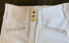 Pikeur New Candela Highwaist Full Seat Breech White – Gold Detail