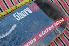 FIVE 5 BORO NYC Queens Staten New York Bronx 7.5x31in. Vintage SKATEBOARD DECK