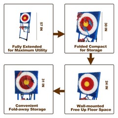 Axe Throwing Target Game Set Indoor Outdoor Kids Family Toss Toys Ninja Stars