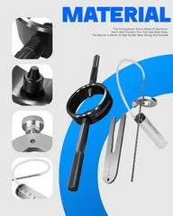 Universal Motorcycle Fork Spring Compressor Tool, Oil Level Set Type B