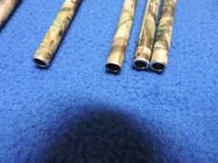 Carbon Max Hunter Arrow Shafts with Fletching and Nocks Redhead Mixed Lot of 12