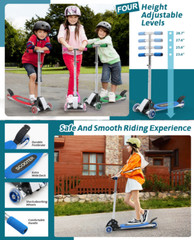 For Gift Kids age 3~7 beginner fun 3 Wheels Foldable Kick Scooter light weight
