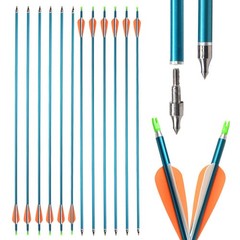 31» Aluminum Arrows Spine 500 Hunting Targeting Arrow Practice Archery for C…