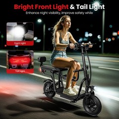 Spacewalk Electric Bike,16″ Fat Tire Ebike,Suitable for Riders Under 5’2″& Teens
