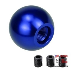Round Ball Shift Knob, Aluminum Alloy Car Gear Shift Knob, Stick Shifter Blue