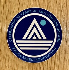 Pangeaseed Foundation 3” Sticker Celebrating 10 Years Of Activism For Oceans