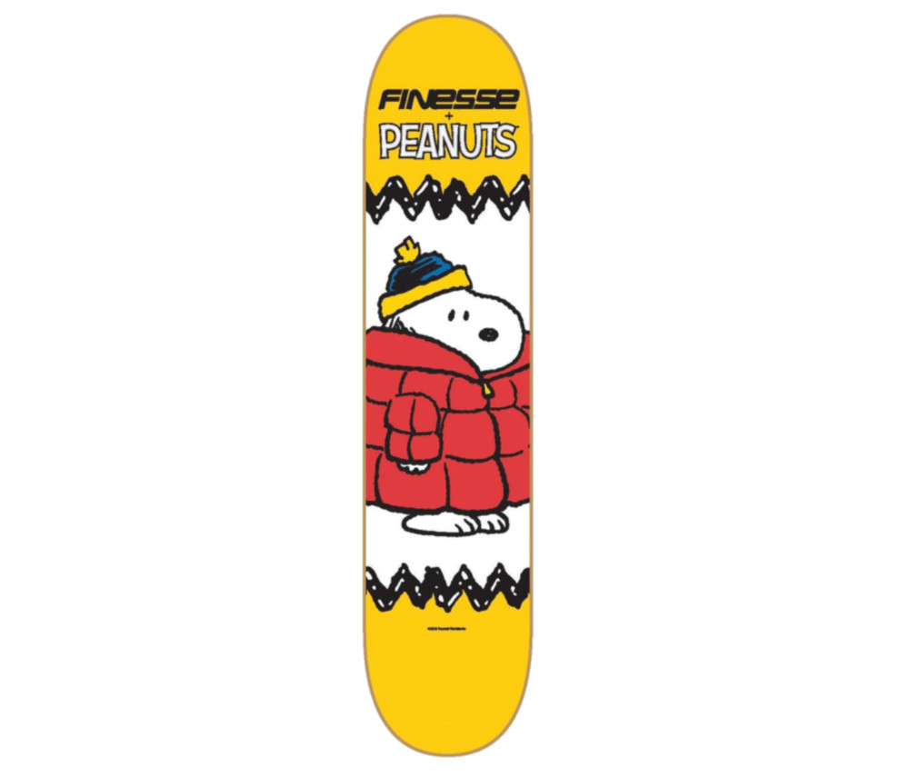 Peanuts x Finesse Snoopy Bubble Jacket RARE 8.25 Skateboard Deck
