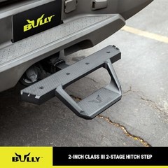 Black 2″ Class III Trailer Towing Hitch Step, Black Powder-Coated Cast