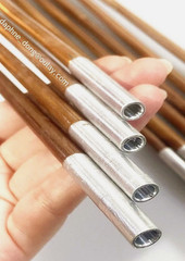 24X Customized Archery 32in 35-60lbs Traditional Bamboo Arrows w/ Barred Feather