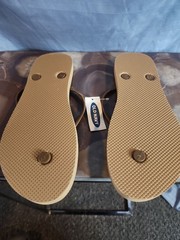 Old Navy Women’s Leopard Print Flip Flops Tan Brown Black Size 9