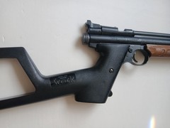 NOS CROSMAN AMERICAN CLASSIC 1377 AIR PISTOL W/ MODEL 1399 CUSTUM SHOULDER STOCK