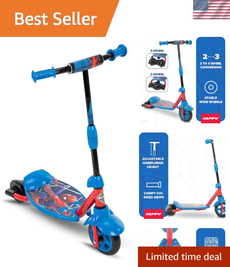 Toddler 3-Wheel Scooter for Kids, Multiple Colors & Licensed Character Graphi…