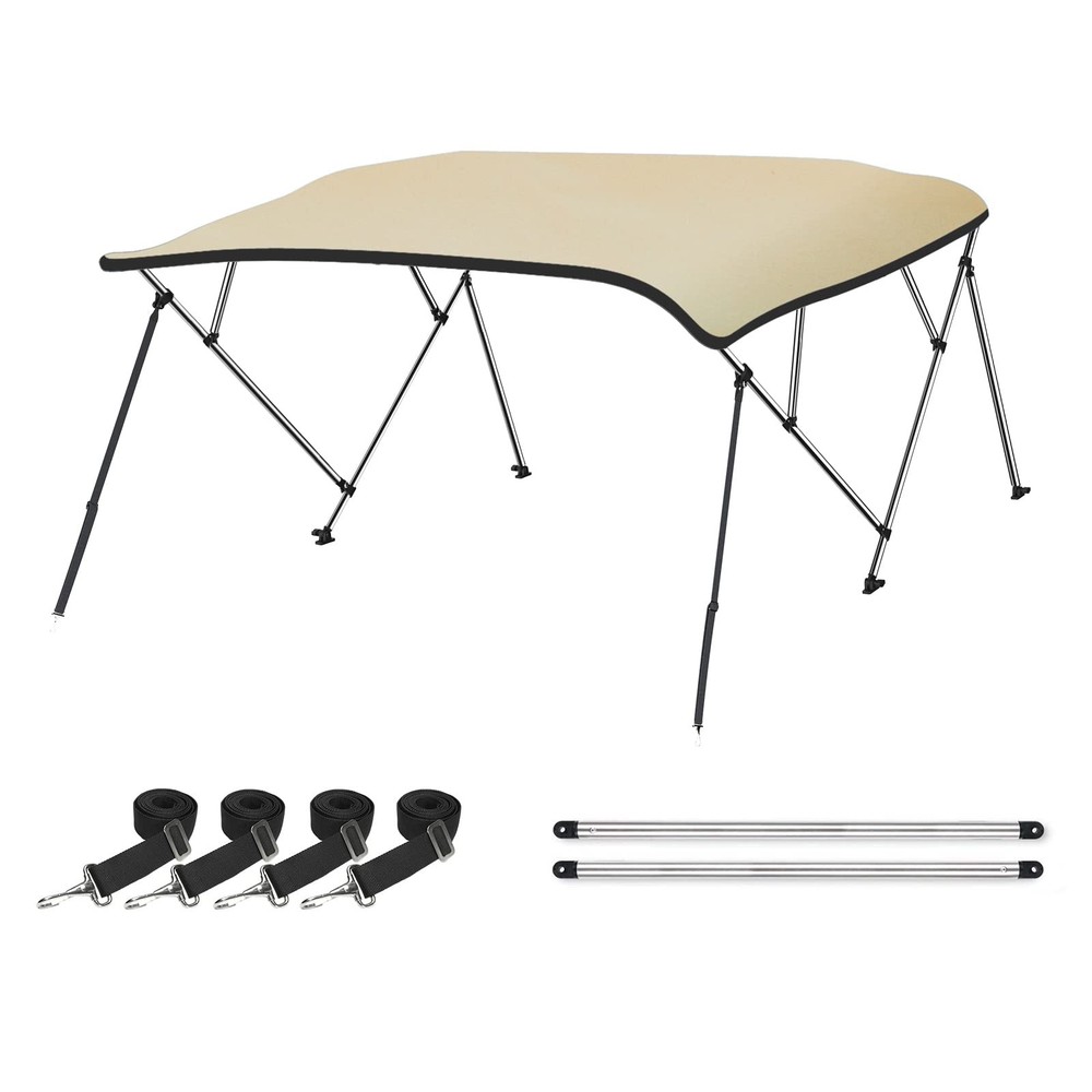 Naviskin Sand 4 Bow 8L X 54 H X 79-84 W Bimini Top Cover Includes Mounting