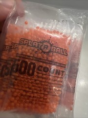 New SplatRball 10,000 Rounds 7.5mm Orange Ammo Certified Splat-R-Ball 20 (500)