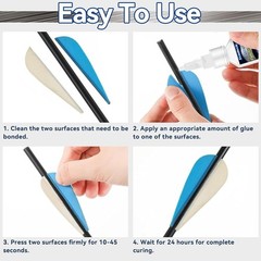 Archery Fletching Glue Rapid Bond Waterproof Clear Adhesive for Arrows