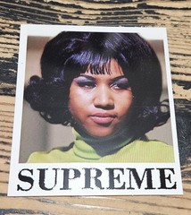 Supreme Aretha Franklin Legend Singer Sticker SS26