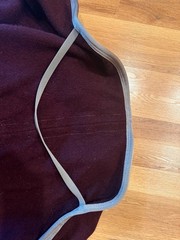 Traditional Wool Horse Cooler 82” Maroon Heavy Square Cut Thick Fits 78–84