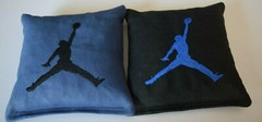 8 Quality Cornhole Bags Michael Jordan Blue & Black! Whole Corn or Pellets