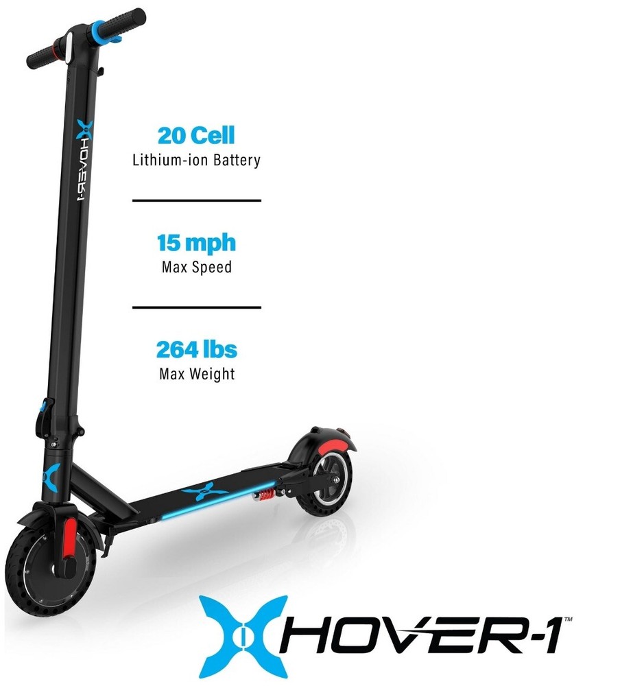 Hover-1 Eagle Electric Folding Scooter, 20 mph Max Speed, LED headlight,