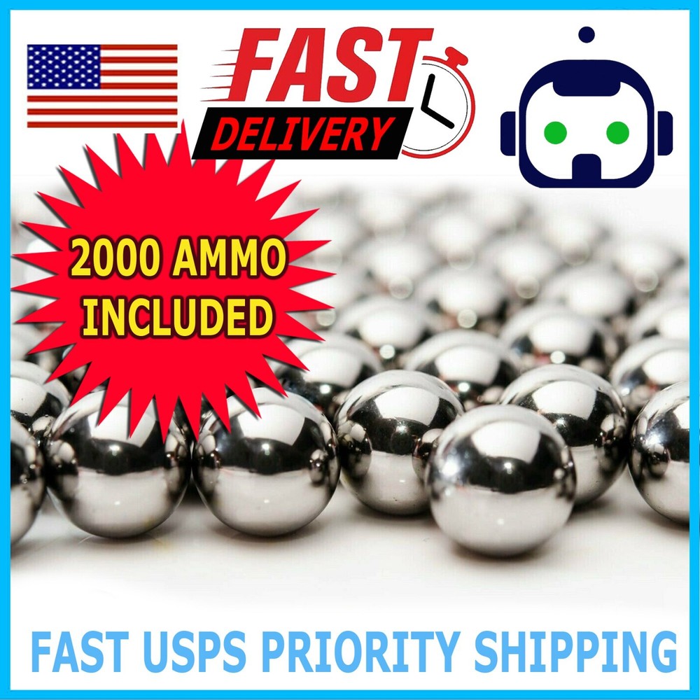 2000 Count – 1/4″ Inch Steel Slingshot Ammo Shot Balls 0.25″ Caliber
