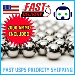 2000 Count – 1/4″ Inch Steel Slingshot Ammo Shot Balls 0.25″ Caliber