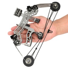 10» Mini Compound Bow Set 12lbs Shoot Range 40-50m Toy Game Gift Practice