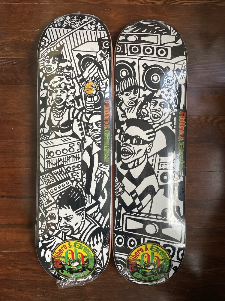 Anti Hero Skateboards x Greensleeves Records Collab Deck Set Cardiel & GT