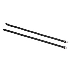 50cm Black 1 Pair Lengthen For Spur Straps Leathers With Stainless Steel