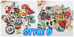 100 Waterproof Skateboard Sticker Bomb Laptop Luggage Decals Dope Sticker Bottle