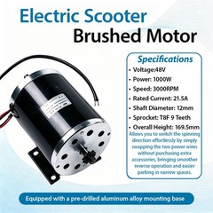MY1020 DC Drive Motor 9T Sprocket Compatible With Electric Scooter Pocket Bike