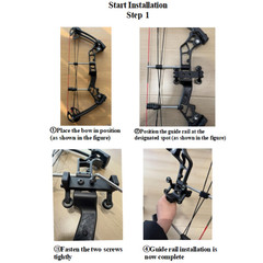 Compound Bow Set Rapid Bow Shooter Launcher 40-70lbs Adjustable Archery Hunting