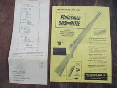 Excellent Hard to Find Challenger Arms PLAINSMAN CO2 Gas Pistol in Box w/ Papers